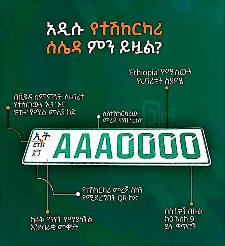 አዲሱ የተሽከርካሪ ሰሌዳ መሰጠት ጀመረ፡፡